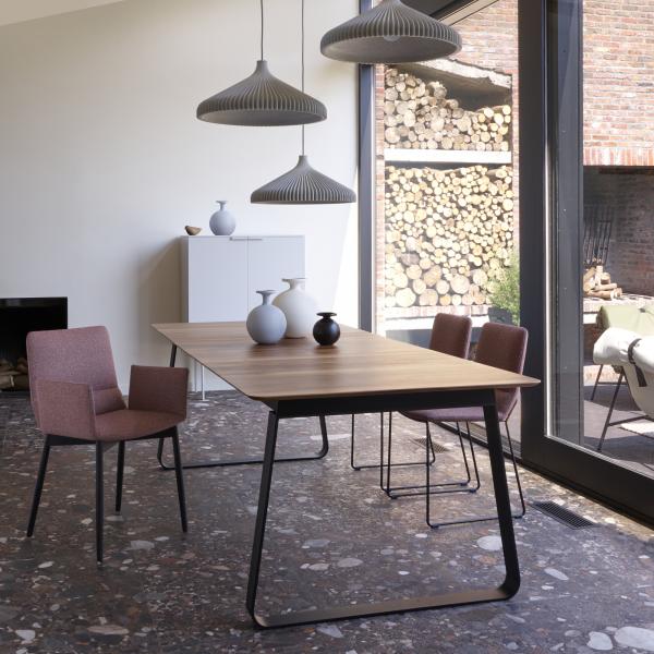 CARVER CHAIR BASE BLACK-STAINED BEECH Cinna