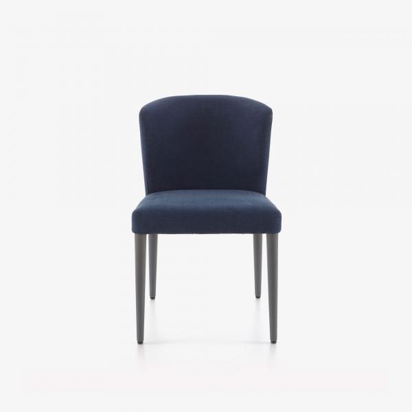 SET OF 2 CHAIRS - CIRCA FABRIC-BLEU NUIT (MIDNIGHT BLUE) ANTHRACITE-STAINED BEECH FEET Ligne Roset